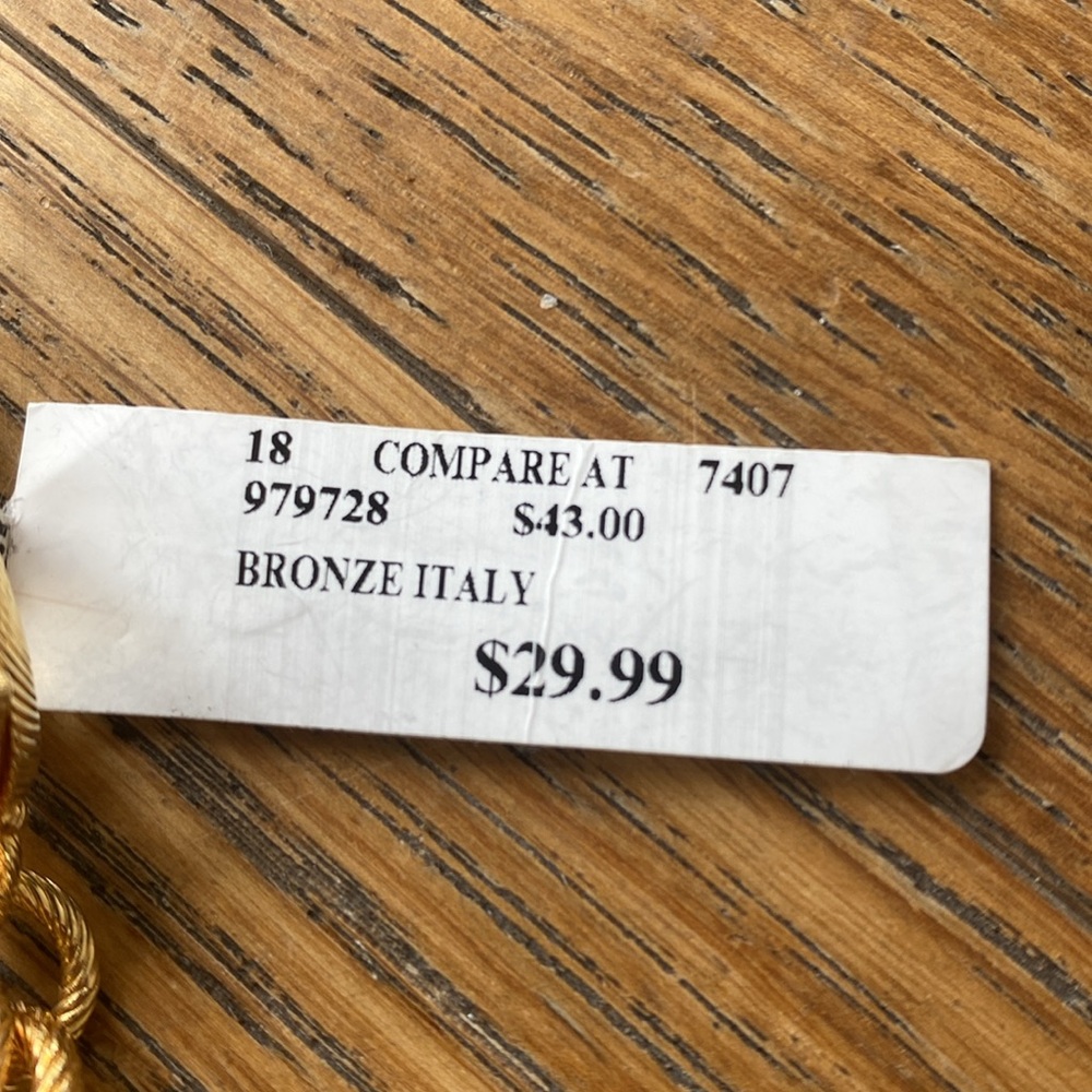 New Bracelet Women Bronze With Tag - Picture 2 of 5